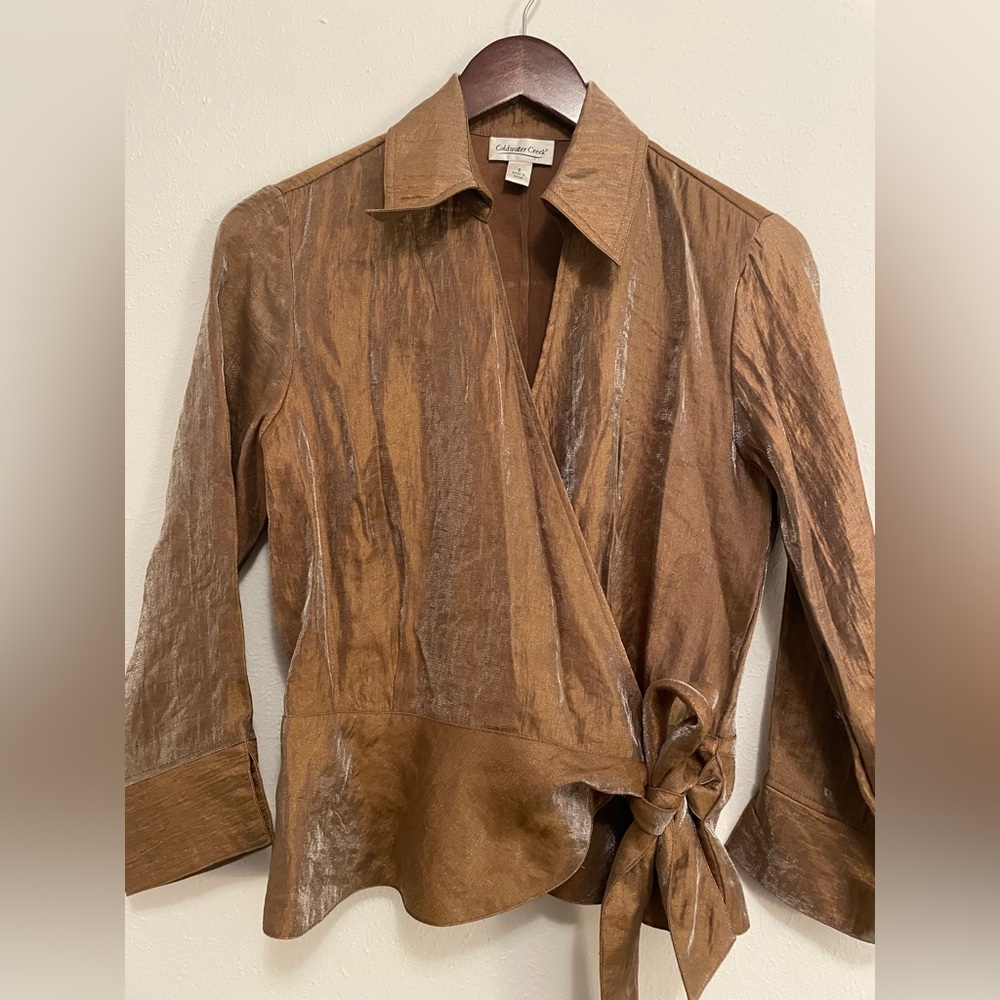 Coldwater Creek Tan Blouse